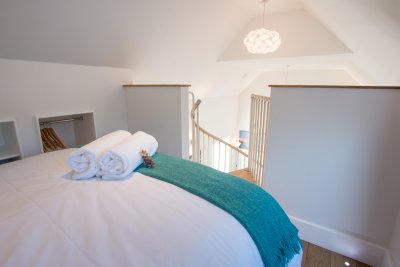 Double bedroom on mezzanine level