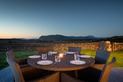 Wonderful opportunities for star gazing on the decking at the front of Mor Aoibhneas, or to spot the Northern Lights for the lucky few 