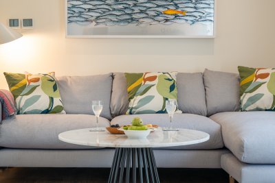 Plush furnishings make for a truly comfortable stay