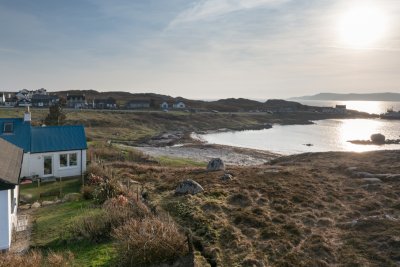 An Taigh Cuil's superb location above the beach in Fionnphort