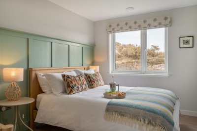 Both double bedrooms are sumptuously furnished