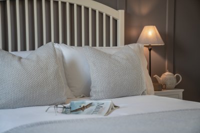 A perfect night's sleep under dark starry skies