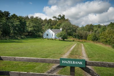 Arriving at Hazelbank on the edge of the village of Lochdon