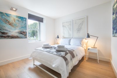 The second double bedroom at the Art House is beautifully appointed