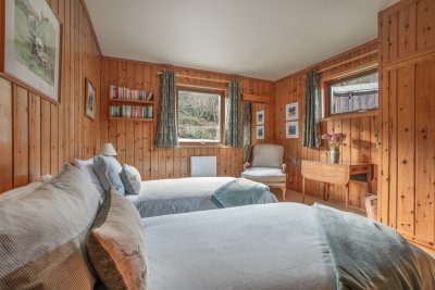 Tranquil garden views with visiting birds just beyond the window