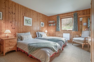 The twin bedroom is another spacious and welcoming room