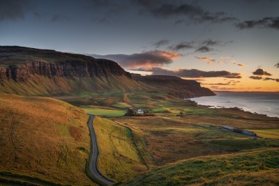 The magnificent setting of Balmeanach Farmhouse