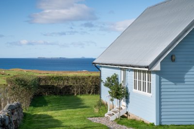 Gorgeous sea views from the grounds of Balmeanach Farmhouse