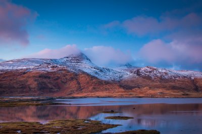 Ben More across the loch in winter