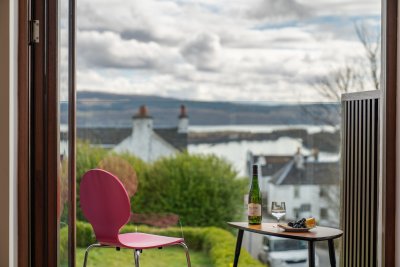 Sea views from the living room balcony