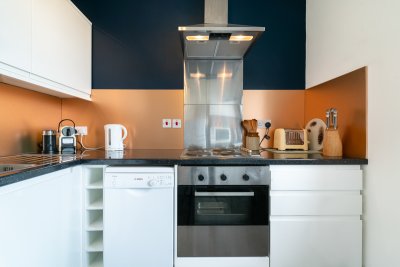 Kitchen detail in The Bothy