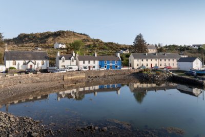 The village of Bunessan, which sits at the head of the bay