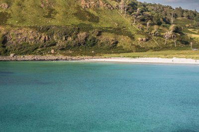 Calgary beach is a ten minute drive from the house