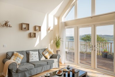 Stunning panoramic views from the seating area