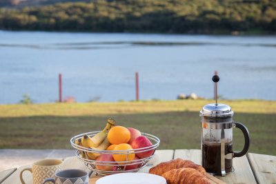 Enjoy breakfast on the patio