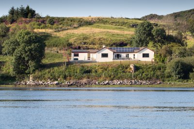 Camus Cuin on the shore of Loch Cuin