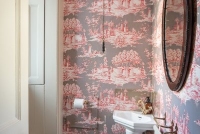 This elegant WC is one of two on the ground floor for convenience