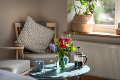 Lovely finishing touches make for a warm welcome