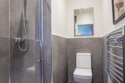 One of two en-suite shower rooms for the double bedrooms