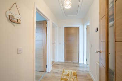 The bright and modern entrance hall
