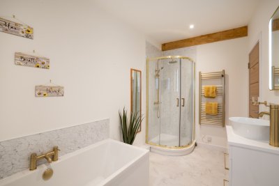 The perfect spot for a soak after a day on the beach