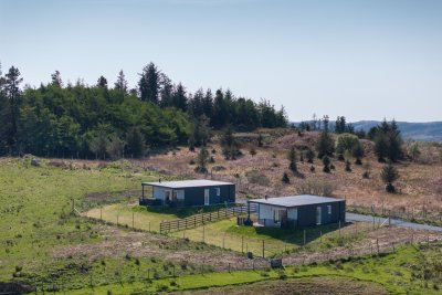 Cherry Tree Lodge (left) and Rowan Tree Lodge (right)