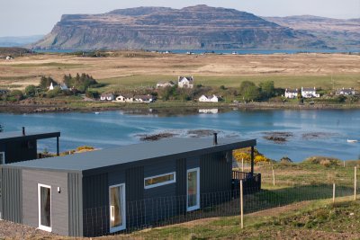 Cherry Tree Lodge above the bay