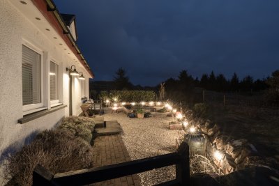 Beautiful lighting to enjoy the garden by day and night