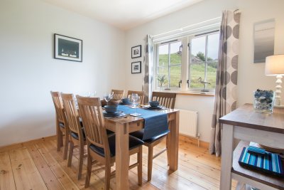 Dining room with outlook onto the garden