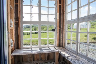 Entrance porch at the cottage