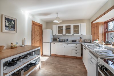 The kitchen is well-appointed for self-catering