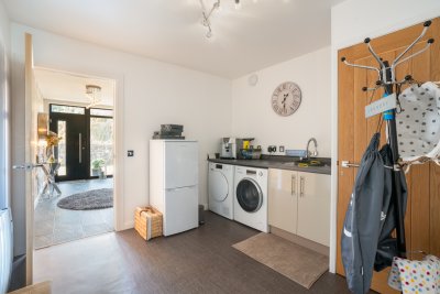 The handy utility on the ground floor