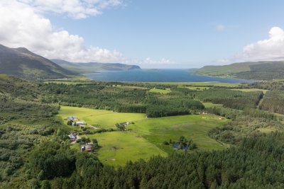 Coorie Doon's scenic setting in the grounds of Torlochan House