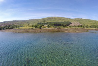 Fishnish bay and Corry House