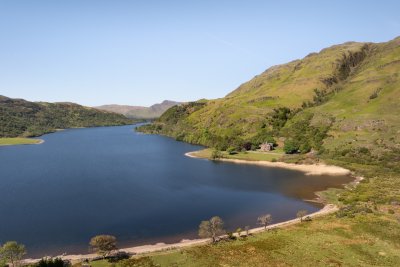 Stunning setting of Craig Ben Lodge by Loch Uisg