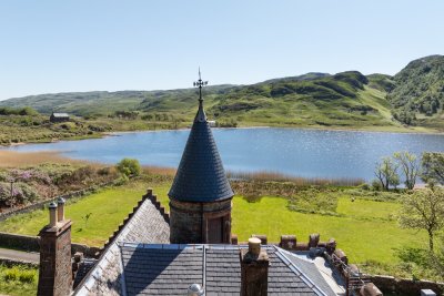 Looking over Loch Uisg from the rooftops of Craig Ben