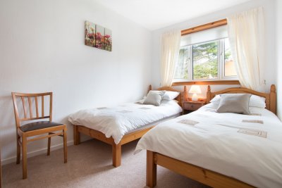 Bright and comfortable twin bedroom