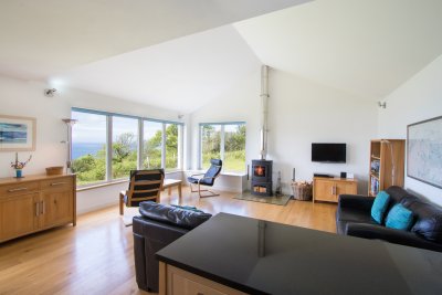 Open plan living area for the kitchen