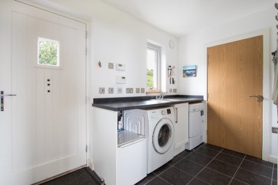 Entrance and utility room