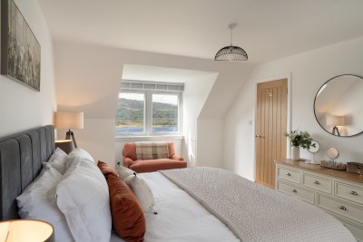 Enjoy beautiful views over the sea loch
