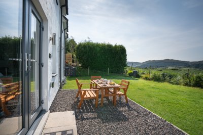 Patio doors and outdoor entertaining for the long Hebridean summer nights