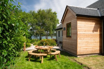 Dine alfresco and soak up the sea views