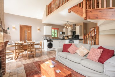 Looking across the living quarters at Daisy Cottage