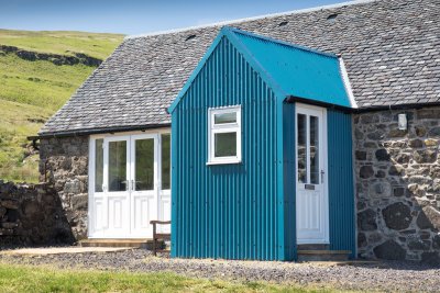 Arriving at Derryguaig Smiddy, a lovingly reimagined stone cottage