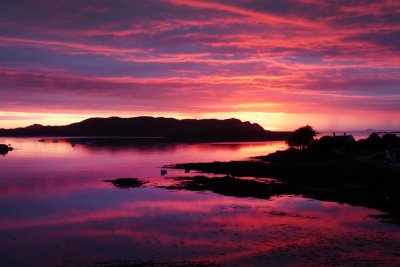 Sunset captured by a guest at the cottage