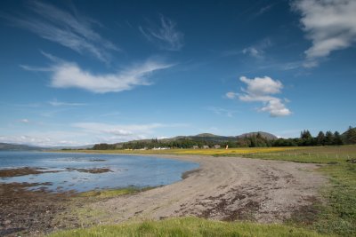 Shoreline in front of the house