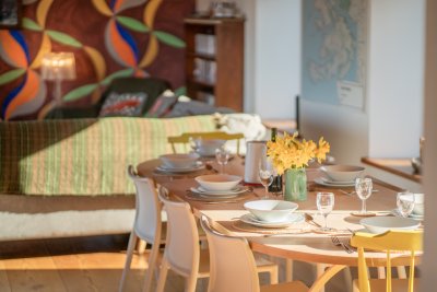 The table is set at Gorsten House