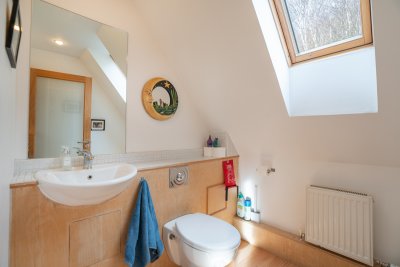 There's a useful WC located upstairs too