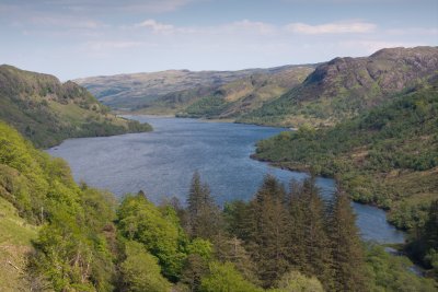 Looking over Loch Uisg close by