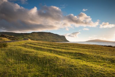 Lazy beds on the shore of Loch na Keal below Derryguaig